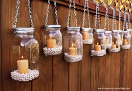hanging glass jar lantern
