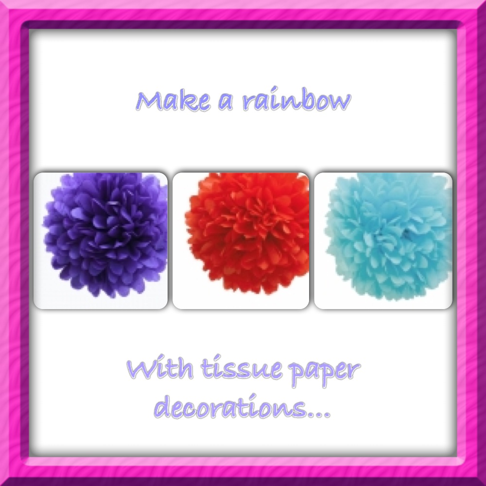 rainbow tissue paper