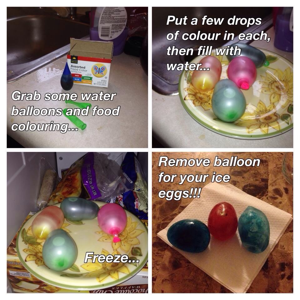 steps to make icy marble eggs
