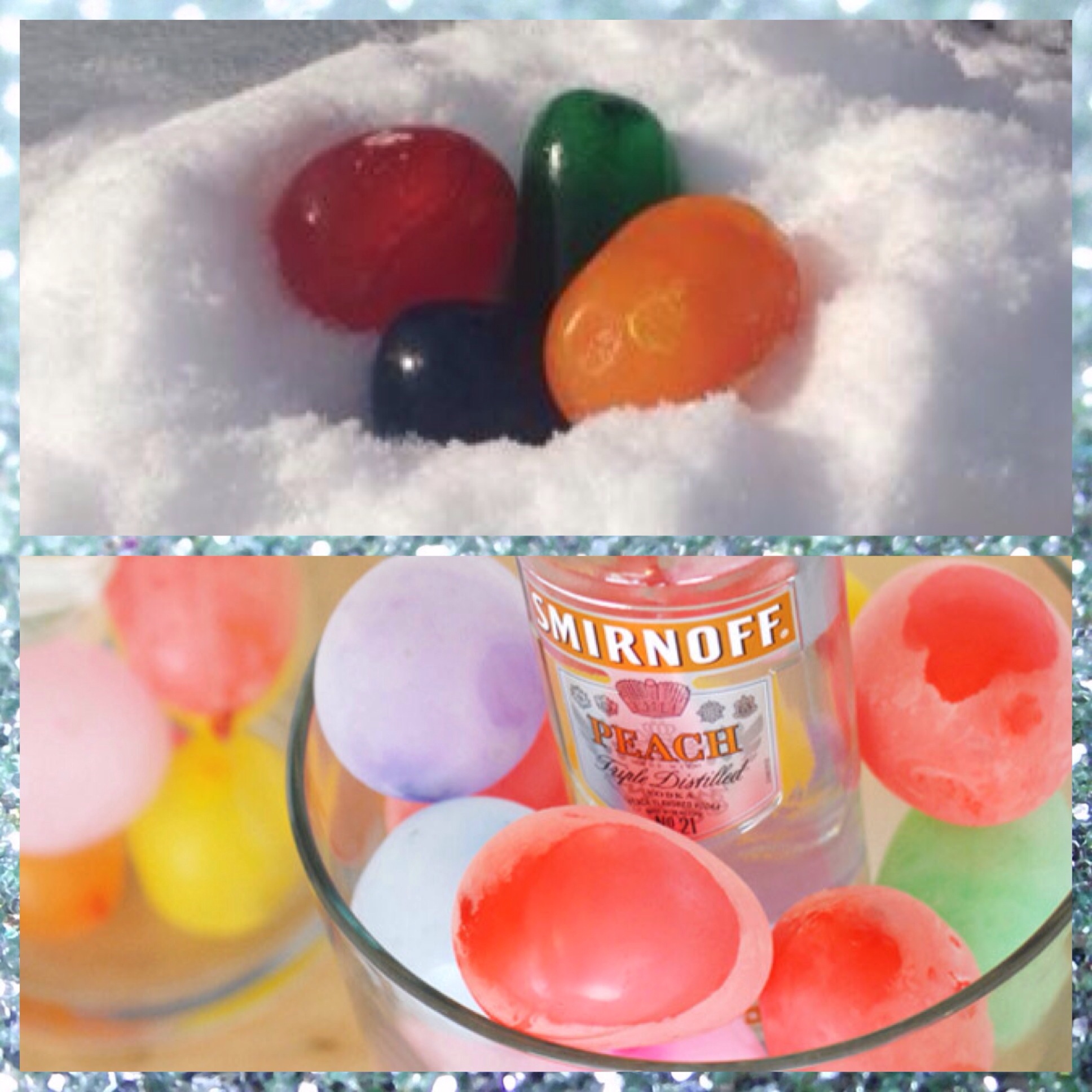 frozen water balloons as drink chillers