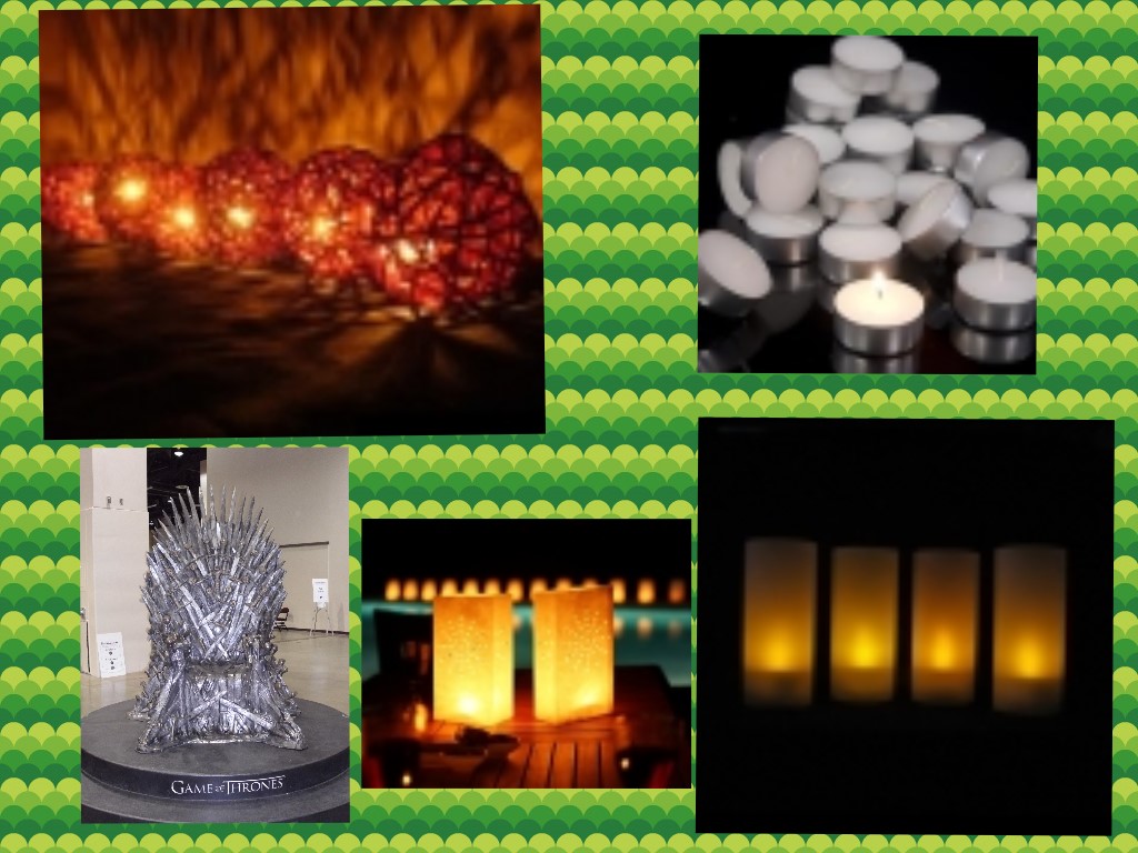 candles, throne, rattan ball lights