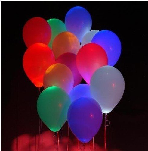 glowing balloons