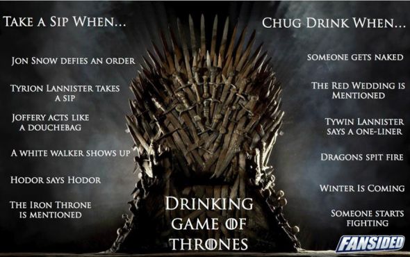 game of thrones drinking game