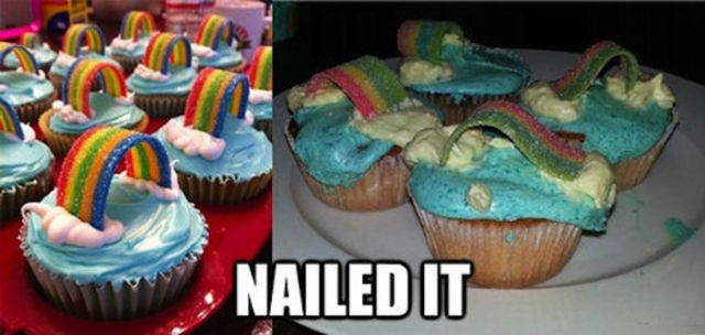 rainbow cake fail
