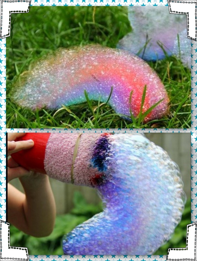 magic rainbow bubble snake