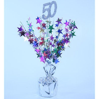 50th birthday centrepiece