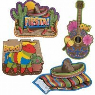 Assorted Mexican Fiesta Cutouts ( 4 )