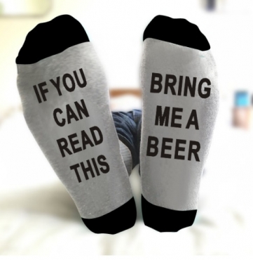 IF YOU CAN READ THIS Beer socks