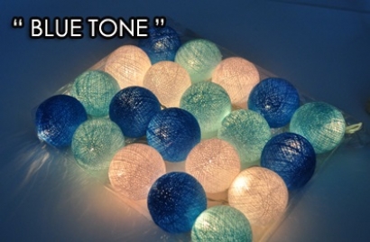 Blue/White tone string lights