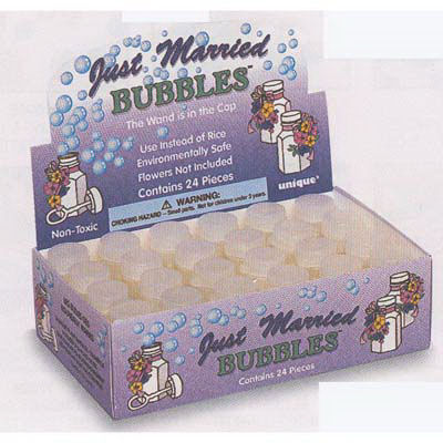 Pack of 24 Just married bubbles