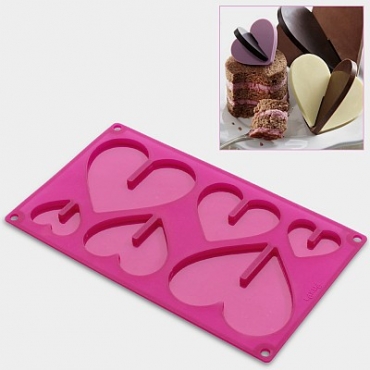 3D chocolate heart mold