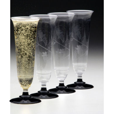 1 Champagne flute premium plastic (125ml)