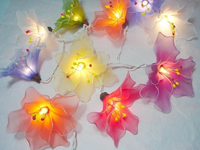 Mixed Colour Lily String Light