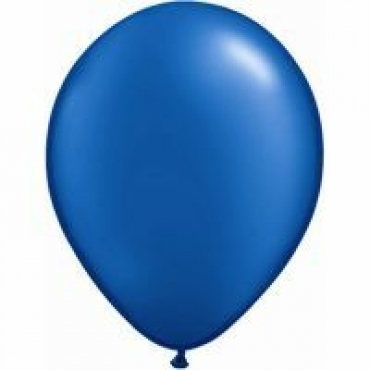 28cm Metallic Latex Blue Balloons