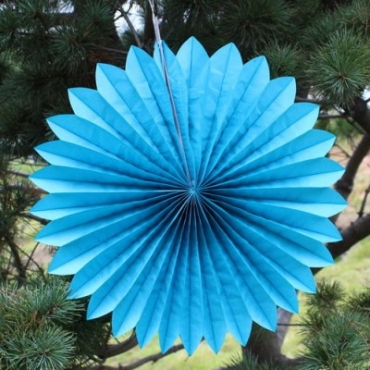 Light blue daisy lantern (5pcs)