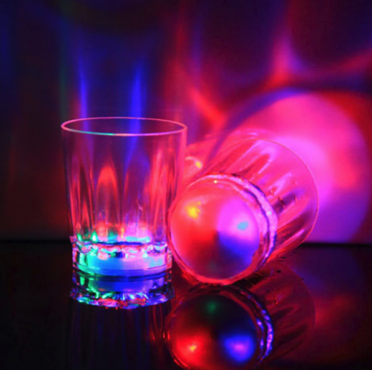 Liquid activated LED shot Glass