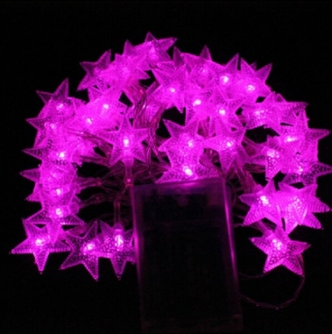 Romantic Pink 4m 40 LED Star String Light