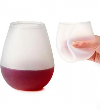 Rubber wine glasses