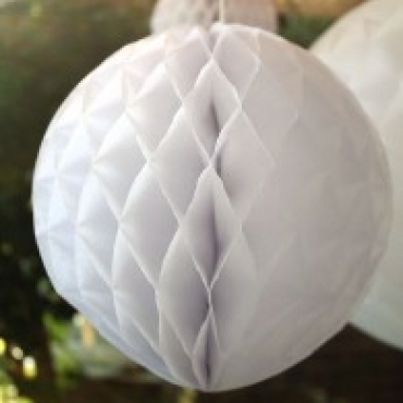 White Honeycomb Round Ball 40cm